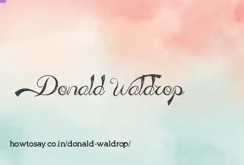 Donald Waldrop