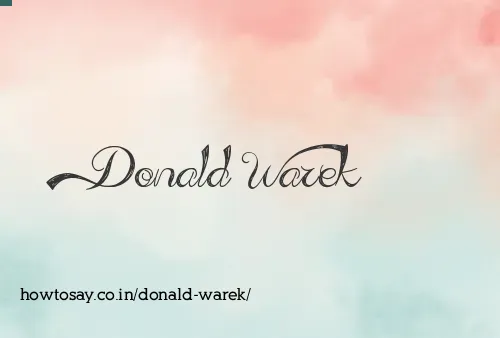 Donald Warek
