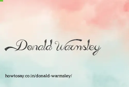Donald Warmsley