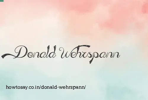 Donald Wehrspann
