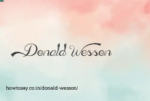 Donald Wesson