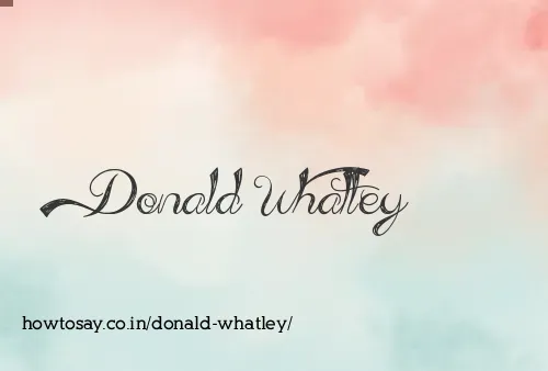 Donald Whatley