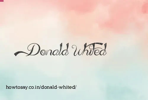 Donald Whited