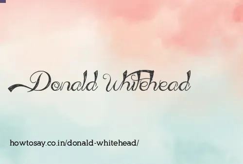 Donald Whitehead