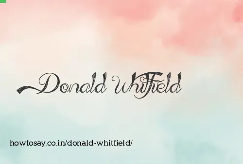 Donald Whitfield
