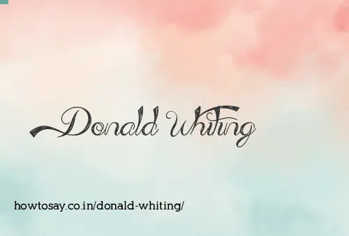 Donald Whiting