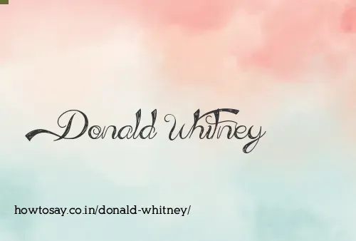 Donald Whitney