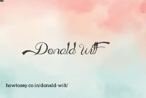Donald Wilt