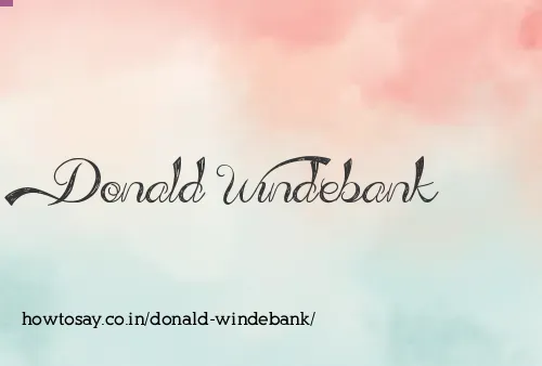 Donald Windebank
