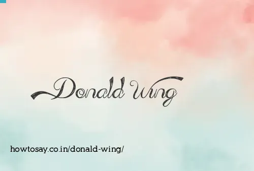 Donald Wing