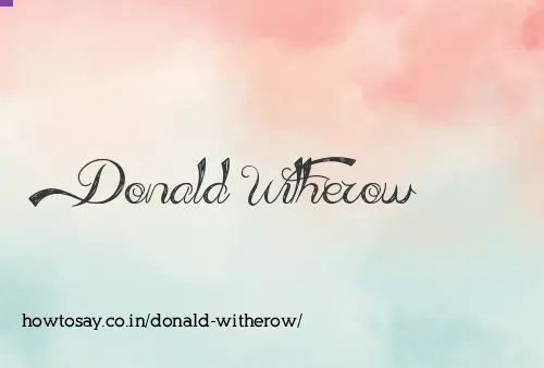 Donald Witherow