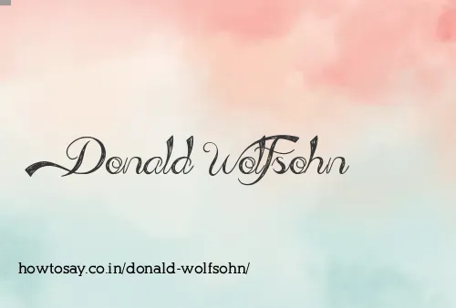 Donald Wolfsohn