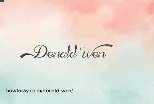 Donald Won