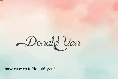 Donald Yan