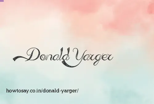 Donald Yarger