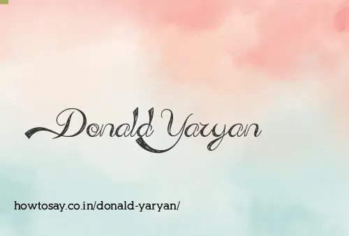 Donald Yaryan