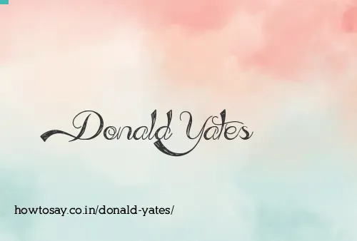 Donald Yates
