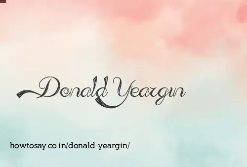 Donald Yeargin