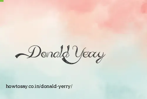 Donald Yerry