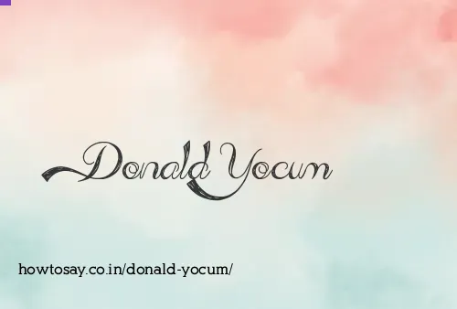 Donald Yocum