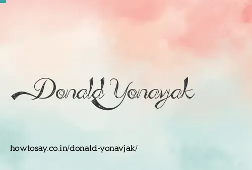 Donald Yonavjak