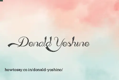 Donald Yoshino