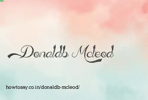 Donaldb Mcleod