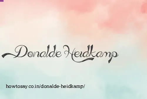 Donalde Heidkamp