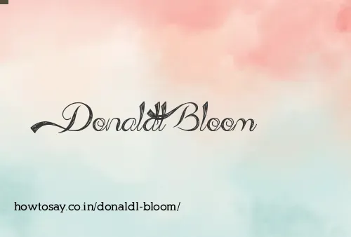 Donaldl Bloom