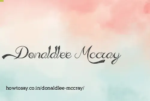 Donaldlee Mccray