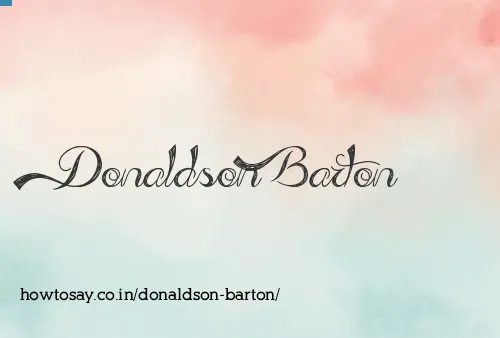 Donaldson Barton