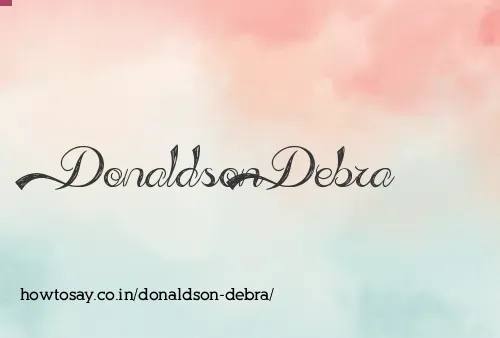 Donaldson Debra