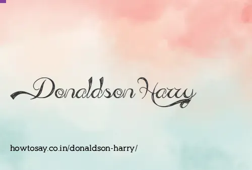 Donaldson Harry
