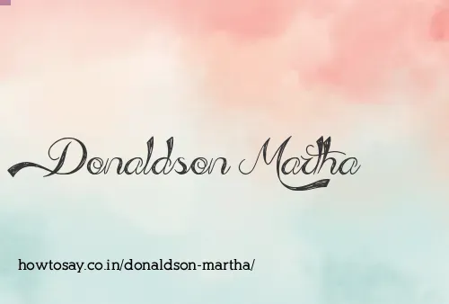Donaldson Martha