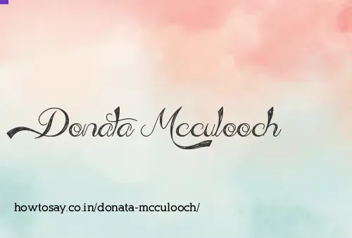 Donata Mcculooch
