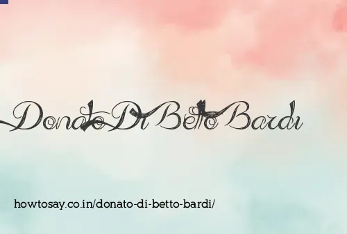 Donato Di Betto Bardi