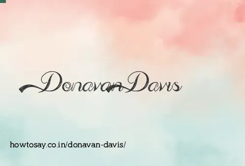 Donavan Davis