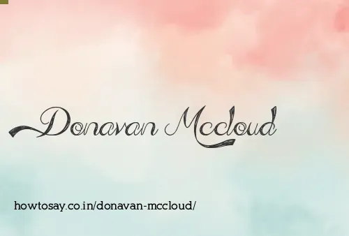 Donavan Mccloud