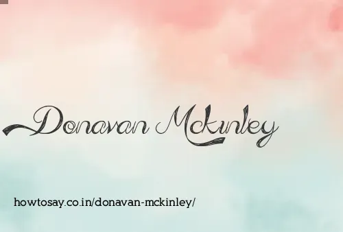 Donavan Mckinley