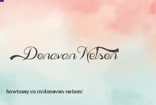 Donavan Nelson