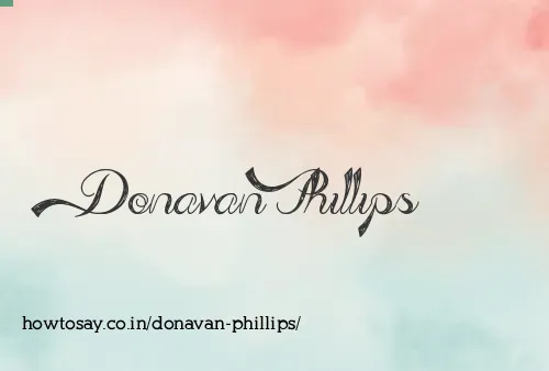 Donavan Phillips