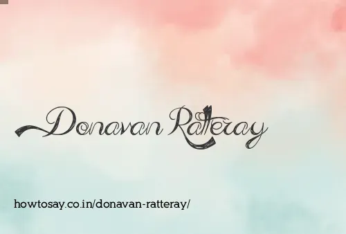 Donavan Ratteray