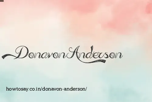 Donavon Anderson