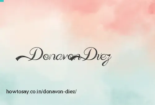 Donavon Diez