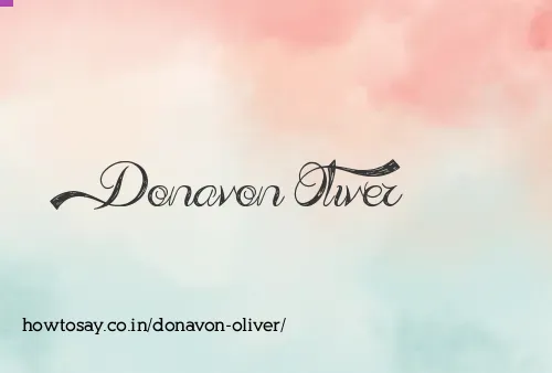 Donavon Oliver