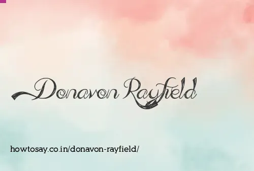 Donavon Rayfield