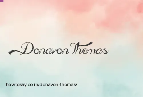 Donavon Thomas