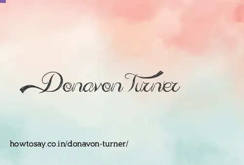 Donavon Turner