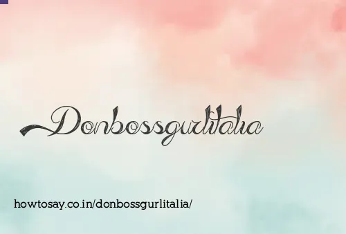 Donbossgurlitalia