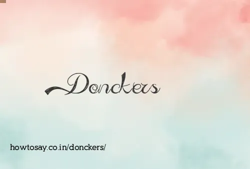 Donckers